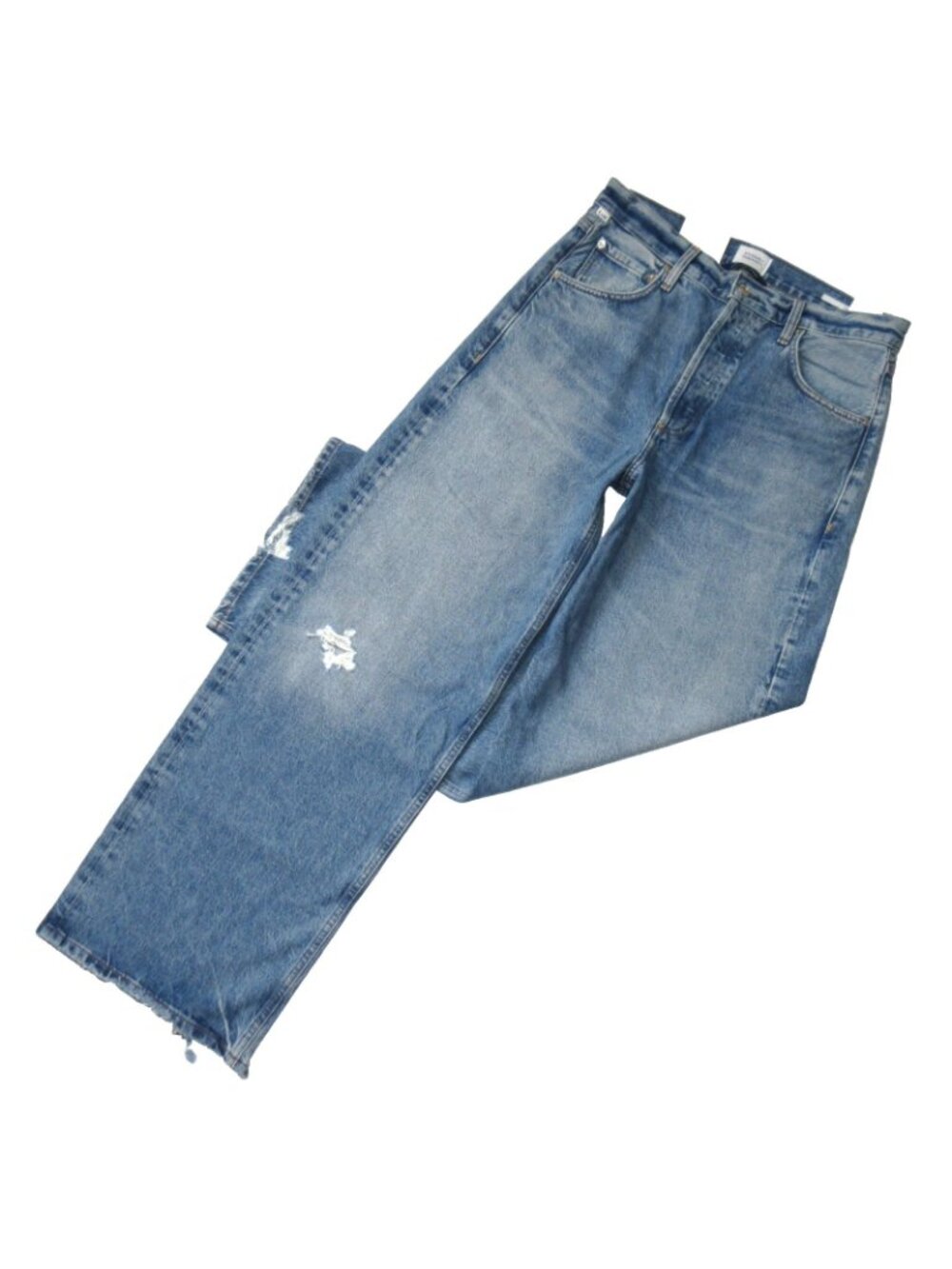 NWT Citizens of Humanity Ayla Baggy in Solano Relaxed Rigid Distressed Jeans 28 - Picture 5 of 11